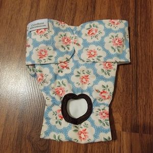 Cutebone Blue Floral Doggie Diaper - Size Small/Medium